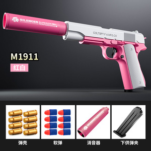 2023 pistola de balas blandas <span class=keywords><strong>Colt</strong></span> M <span class=keywords><strong>1911</strong></span> pistola de juguete modelo de eyección al Aire Libre juegos de disparos pistola Blaster para niños - Product Image 4