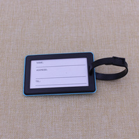Étiquettes de bagages personnalisées en PVC souple 3D, en silicone, écologiques, porte-cartes d'identité de voyage, logo personnalisé, couleurs, tailles, promotion