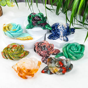 Groothandel Natuurlijke Kristallen: Een Collectie Diverse Gemengde Beeldjes, Genezende Vliegende Draak Rozenbeer Ambachten Beschermend Beeldje - Product Image 5