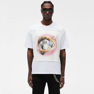 Người Đàn Ông Của T Áo Sơ Mi Quá Khổ Cotton Tùy Chỉnh T-Shirt Thời Trang Dạo Phố Thêu In Kỹ Thuật Số Đồ Họa TEE Dtg Thiết Kế Áo Thun Cho Nam Giới - Product Image 2