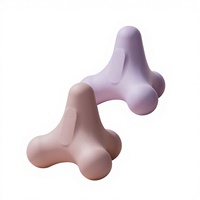 Balle de massage ergonomique à 4 coins pour fascia, massage des tissus profonds, récupération musculaire, outil de thérapie par points de pression en TPE, yoga, fitness, unisexe, personnalisable