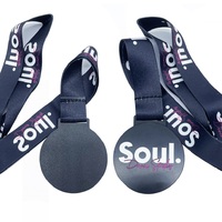 Médailles de sport en métal dorées personnalisées pour le marathon, souvenirs de jeu de danse au design moderne