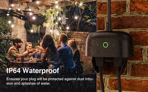 Smart Home Outdoor Smart Switch Wifi Plug Wireless Power Socket Alexa Voice Controlled Wifi Smart Plug