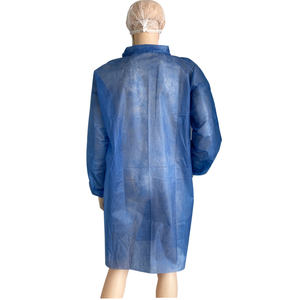 <span class=keywords><strong>Blouse</strong></span> de protection <span class=keywords><strong>jetable</strong></span> non tissée anti-poussière pour laboratoire, usage alimentaire et industriel, SPP Col Classique, du fabricant Xiantao - Product Image 5