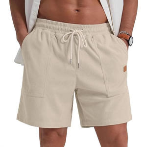 Ohsisa 2025 europeo americano <span class=keywords><strong>pantaloni</strong></span> <span class=keywords><strong>corti</strong></span> metà elastico in vita tinta unita coulisse da <span class=keywords><strong>uomo</strong></span> da corsa <span class=keywords><strong>con</strong></span> <span class=keywords><strong>tasche</strong></span> in velluto a coste pantaloncini Casual - Product Image 3