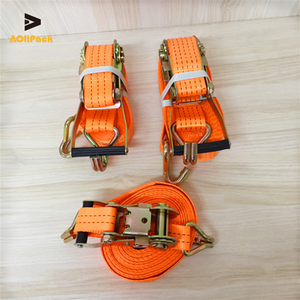 Kits de sangles d'arrimage à cliquet/sangle d'arrimage 18 mm 10 mètres/sangle d'arrimage 20 mm marron - Product Image 5