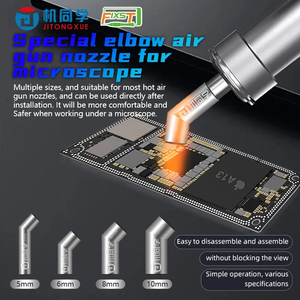 JITONGXUE ข้อศอกความร้อน Air Gun หัวฉีด 5 มม.6 มม.8 มม.10 มม.เครื่องอัดอากาศพิเศษเป่าปืน 861 2008 มอบให้ 2 ใบมีด Air Inlet Kit - Product Image 4