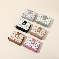 Porte-monnaie court de luxe Jialing 2025 pour femme, étanche, avec fermeture éclair, porte-clés et porte-cartes en PU de haute qualité