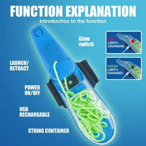 Juguete de Plástico Antiestrés, Lanzador Eléctrico Luminoso, Lanzador de Línea, Regalo Unisex para Hombres y Mujeres - Product Image 3