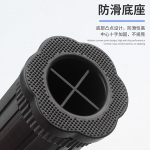 Adjustable Telescopic Bed <b>Legs</b> Black Plastic Support Feet For Bed Frame Easy Installation Minimalist Design - Product Image 4