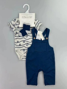 Tute e calzini di alta qualità per neonati tute e calzini per bambini 3 pezzi carino cartone animato vestito 0-18m per ragazzi e ragazze vestito morbido di cotone - Product Image 5