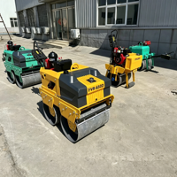Mini-rouleau compresseur OEM à chenilles 300kg-700kg, moteur essence/diesel, machine de terrassement, pompe hydraulique Eaton, moteur de compresseur