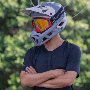 Nuevo Casco de Ciclismo de Montaña PBRabbit para Hombre y <span class=keywords><strong>Mujer</strong></span>, para Descenso/Todoterreno, Casco Integral de una Pieza con Gafas, Carcasa de ABS/PC y Espuma - Product Image 6