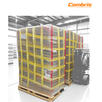 Filet de chargement robuste Combris en maille PP pour palettes, filet de sécurité pour camions et remorques, pour la logistique et la modernisation/amélioration des transports