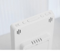 Reloj de Pared Digital LED Grande Huayang 5508 con Pantalla Multiinformación, Luz Nocturna y Doble Alarma para Hogar, Oficina y Decoración Moderna