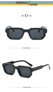 Été Nouvelle Arrivée Designer Hommes Lunettes de Soleil Rétro Blanc Cadre Carré <span class=keywords><strong>Logo</strong></span> Personnalisé Parasol en Plastique Lunettes de Soleil Vente en Gros Usine - Product Image 4