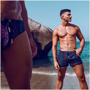 Custom High Quality Quick Dry Leopard Paisley Print Swimming Briefs <b>Men</b> Soft Stretch Personalised Swimming <b>Trunks</b> Beach Shorts - Product Image 3