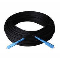 Câble de raccordement à fibres optiques SM pré-terminé G657A1 G657A2 avec connecteurs SC/UPC 50M/75M/100M/150M/200M/250M/300M