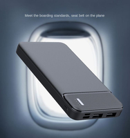 Batterie externe portable personnalisée 10000 mAh haute capacité, station d'alimentation 10W, charge rapide, pack de batterie pour téléphone