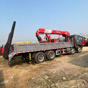 משאית מנוף נישאת מדגם סינוטרוק הו 8x4, תקן יורו 6, מנוף ישר צ'אנגשינג <span class=keywords><strong>16</strong></span> טון, משאית להובלת מטען - Product Image 5