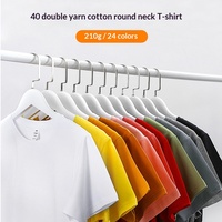 T-shirt 100 % coton à col rond et coupe droite, personnalisable pour vêtements de travail, uniformes de classe, chemises promotionnelles pour la culture d'entreprise, sur mesure