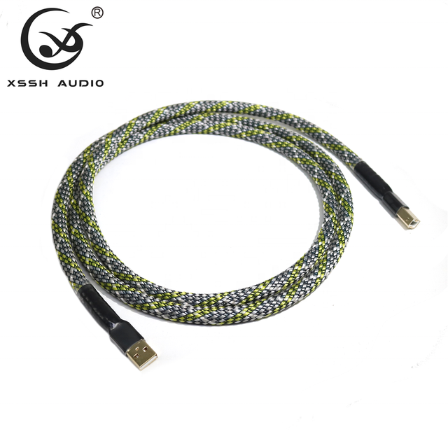 Fast Transmission AMP Line YIVO XSSH HIFI DIY USB DAC Decoder Data Cable 2.0 Type a to Type B Extension USB Wire Cord Cable