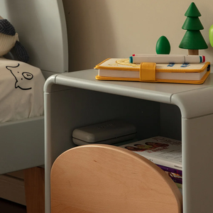 <span class=keywords><strong>Comodino</strong></span> in Legno a 2 Ripiani Facile da Pulire con Maniglia <span class=keywords><strong>per</strong></span> Camera dei Bambini - Product Image 3