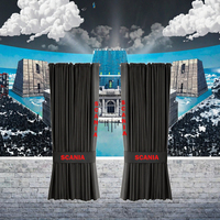 Rideaux de fenêtre arrière pliables en daim de qualité supérieure Rownfur, accessoires de camion de luxe, couleur personnalisée, 240 cm x 90 cm