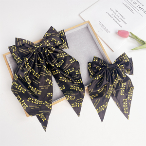 Extra Fashion Custom Your Logo Silky Satin <strong>Bow</strong> Hair <strong>Clips</strong> Long Tail <strong>Bows</strong> <strong>Clip</strong> for Girls Women Large Hair <strong>Bows</strong> Hairpin - Product Image 5