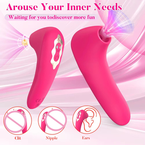 Wholesale Price Sensual Silicone <strong>Suction</strong> Vibrator for Women's Clit Nipples G-Spot Masturbation Sex Toys <strong>Mini</strong> Sucker Massager - Product Image 3