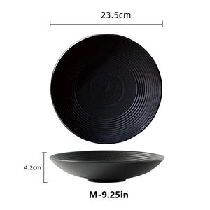 26.5cm reciclado PET Textured Bowl com ranhuras espirais internas-Louça durável Eco-Friendly - Product Image 5