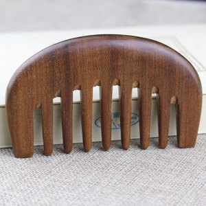 Golden Silk Green Sandalwood <b>Comb</b> Wide Tooth Large Size Home Use Portable Gift For Men And Women - Product Image 1