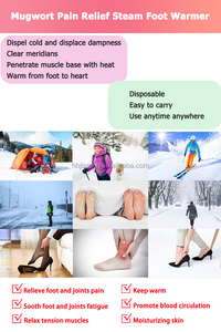 OEMメーカーはつま先の足を暖かく加熱するパッドヨモギの痛みを和らげるヒートパックウィンターフットケアフットウォーマーパッチ - Product Image 3