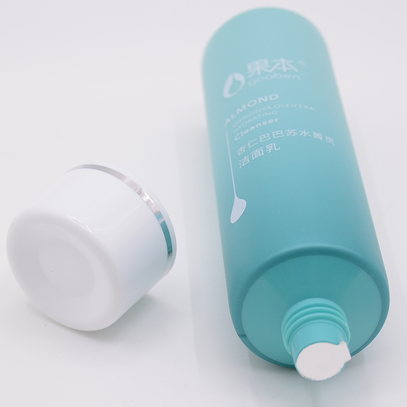 De plástico de 30 ml PE mano crema tubo cosmético con tapa flip top