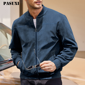 Cardigan en polyester pour <span class=keywords><strong>homme</strong></span> PASUXI avec logo personnalisé, fermeture éclair, coupe ajustée, tricot d'hiver, veste décontractée rétro à manches longues pour <span class=keywords><strong>homme</strong></span> - Product Image 1