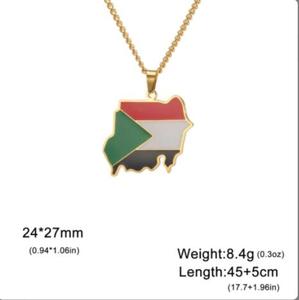 Venta al por mayor República de <span class=keywords><strong>Sudán</strong></span> <span class=keywords><strong>del</strong></span> <span class=keywords><strong>Sur</strong></span> <span class=keywords><strong>mapa</strong></span> bandera colgante collares plata oro Color esmalte <span class=keywords><strong>Sur</strong></span> <span class=keywords><strong>Sudán</strong></span> mapas étnicos joyería regalos - Product Image 6