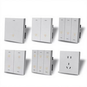 Interruptor de Transferencia Automática Inteligente, Panel Táctil Alexa Smart Life, Interruptor de Luz Inteligente para Pared, Clasificación IP27, 10A, 110V-240V - Product Image 1