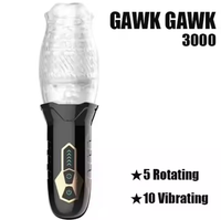 Männlicher Masturbationsbecher mit 5 Rotations- und 10 Vibrationsfrequenzen, Elektrischer Masturbationsbecher, Männliches Masturbationsspielzeug