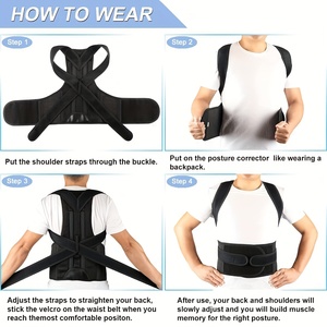 Correcteur de Posture Réglable avec Logo Personnalisé, Orthèse Dorsale pour Soutien Complet du <span class=keywords><strong>Dos</strong></span>, Soulagement des Douleurs Lombaires et Dorsales, Redresse-Épaules - Product Image 4