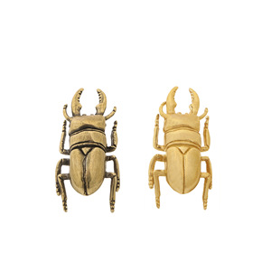 Maniglia per Porta in Ottone a Forma di Scarabeo Gigante Finto, Maniglie Vintage a Forma di Insetto e Ganci <span class=keywords><strong>da</strong></span> Parete in Rame per Arredamento Casa - Product Image 1
