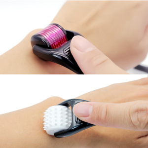 Roller Derma Microneedle 2 in 1 dengan Batu Giok dan Roller ABS Baja Tahan Karat untuk Perawatan Kulit - Product Image 2