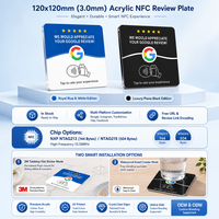 Carte de visite RFID NFC programmable 13,56 MHz, autocollant pour fenêtre, étanche et résistant aux intempéries
