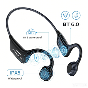 หูฟังไร้สายแบบ Bone Conduction รุ่น BT6.0 สำหรับวิ่ง ปั่นจักรยาน ออกกำลังกาย กันน้ำ IPX5  แบบ Open Ear พร้อมโลโก้สั่งทำพิเศษ - Product Image 1