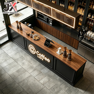 Diseño Personalizado de Muebles Modernos para Cafetería, Barra de Café, Venta Especial, Diseño Completo para Tienda, OEM, ODM, Mobiliario Interior para Tienda de Bebidas - Product Image 6