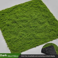 Tissu Durable de haute qualité gazon en mousse artificielle pelouse bionique immortelle Micro paysage plante verte aménagement paysager Pâques