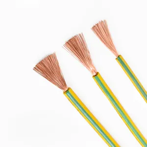 Cable de silicona a tierra antiestático suave resistente a altas temperaturas amarillo verde bicolor cableado estático sensible 2,5 4 6 mm