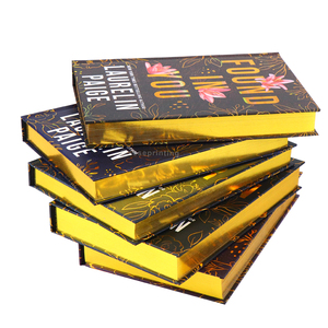 <span class=keywords><strong>Livres</strong></span> reliés <span class=keywords><strong>de</strong></span> 5,5 * 8,5 pouces avec titre imprimé en feuille holographique sur couverture mate et tranches dorées - Product Image 2