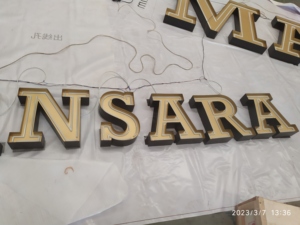 Brandnewsign ul chứng nhận tùy chỉnh dấu hiệu trong nhà Neon thư Backlit kim loại thư facelit dấu hiệu cho doanh nghiệp - Product Image 6