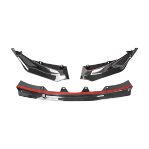 ลิปกันกระแทกคาร์บอนไฟเบอร์สไตล์ V สำหรับ M3 <span class=keywords><strong>BMW</strong></span> <span class=keywords><strong>G80</strong></span> 4-ประตู/M4 G83 G82 2ประตู2021 + ตัวแยกริมฝีปากด้านหน้า - Product Image 4