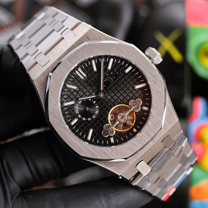 Luxury Custom Tourbillon <b>Automatic</b> Watch for Men Blue Dial Stainless Steel Business <b>Wristwatch</b> Wholesale - Product Image 5